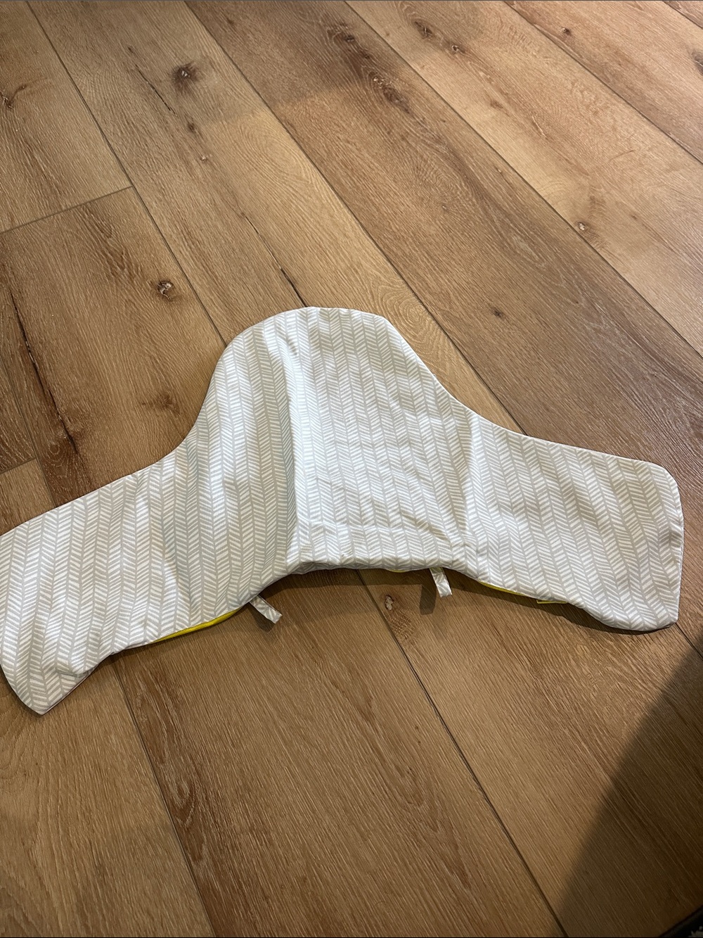 IKEA Antilop High Chair Cushion Cover ONLY. White Herringbone
